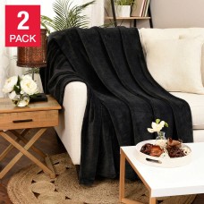Life Comfort 2-Pack Eco Plush Throw 60 in. x 70 in