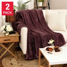 Life Comfort 2-Pack Eco Plush Throw 60 in. x 70 in