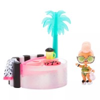 LOL Surprise OMG House of Surprises Hot Tub Playset with Yacht B.B. Collectible Doll and 8 Surprises
