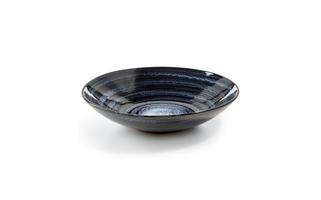  Blue Wash Dinner Plate