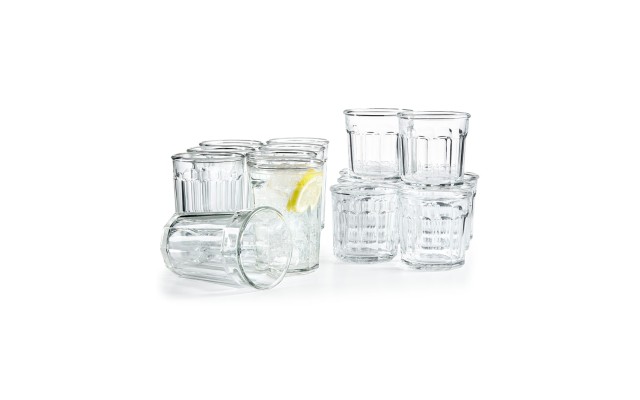  Glassware, 16 Piece Working Glass Set