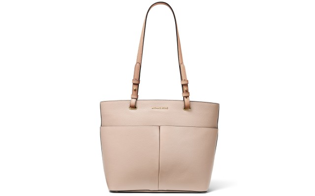  Medium Bedford Leather Pocket Tote, Pink One Size