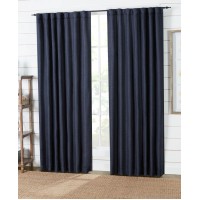Mika Pocket Rod Black Out Drapery Panel Pair, 54X84