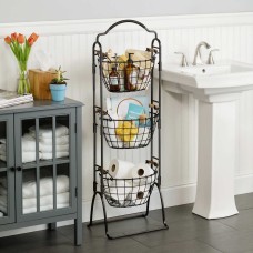Mikasa Harbor 3-Tier Handcrafted Antique Market Basket