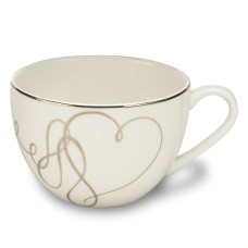 Mikasa Love Story Tea Cup, 10-Ounce, Silver