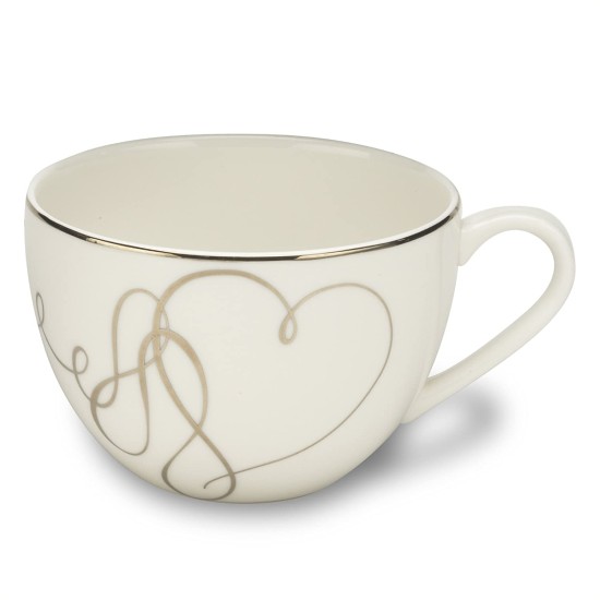  Love Story Tea Cup, 10-Ounce, Silver