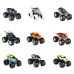  9 pc Monster Trucks 1:64 Scale, Multicolor