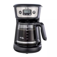 Mr. Coffee 12-Cup Programmable Coffee Maker with Strong Brew Selector, Black