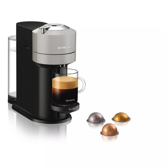  BNV550GRY Vertuo Next Espresso Machine with Aeroccino by Breville, Light Grey