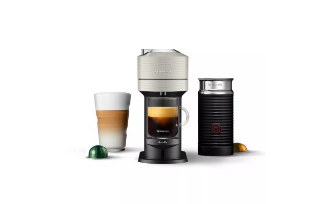  BNV550GRY Vertuo Next Espresso Machine with Aeroccino by Breville, Light Grey