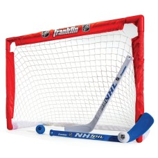 NHL Franklin Sports Mini Hockey Goal Set, Red