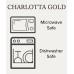  Charlotta Gold Dinner Plate