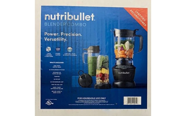  Blender Combo 1200 Watt, Dark Gray (Certified Reconditioned)
