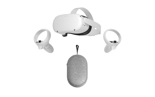  Standalone Virtual Reality VR with no PC Required, Quest 2 All-In-One VR Headset – 256 GB with Quest 2 Carrying Case, Gray FBT-301-00351-02