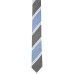  Men’s Blackmun Stripe Skinny Tie (Black)