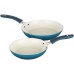  Corbett Nonstick Aluminum Cookware Set in Teal 8-Pc.