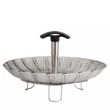 OXO Good Grips Stainless Steel Steamer with Telescoping Extendable Handle