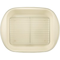 Paula Deen Enamel on Steel Roaster with Removable Rack 46811 14 x 12 inc