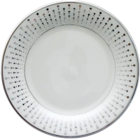 Pickard China Constellation Silver Ivory Accent Plate 8″