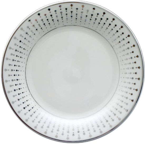  China Constellation Silver Ivory Accent Plate 8″
