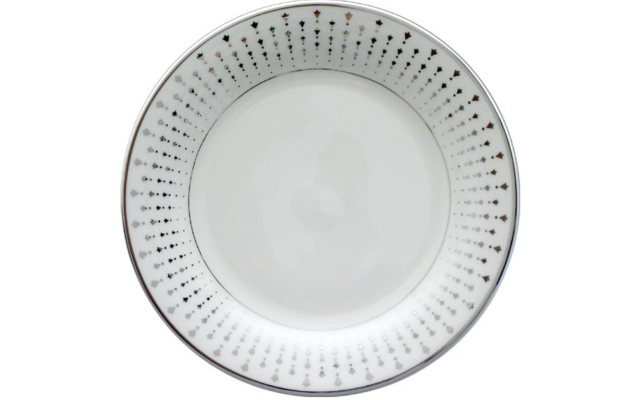  China Constellation Silver Ivory Accent Plate 8″