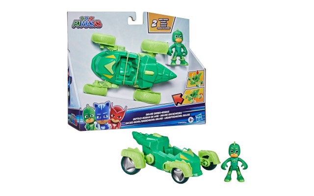 PJ Masks Gekko Deluxe Vehicle Gekko-Mobile Car Preschool Toy, Green