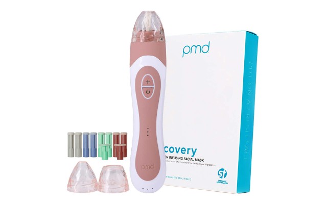  TruTier™ TechnologyPersonal Microderm Elite Pro Device and 5 Recovery Collagen Sheet Masks, Penetrate 20X Deeper