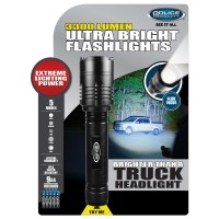 Police Security 3,300-Lumen Ultra Bright Tactical Flashlight