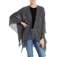 Rag & Bone Women’s Pinstripe Poncho,One Size Navy