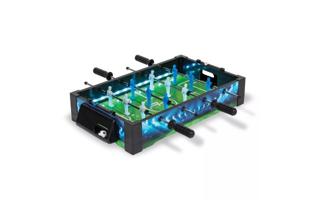  Table Top Lighted Real Arcade Foosball Action 8-bit Durable Steel Player Rods Resist Wear