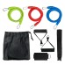  Total Body Resistance System, 3 Resistance Tubes, 2 Handles with Foam Grips, Ankle Strap, Door Anchor, Drawstring Carry Bag, and Instruction Sheet