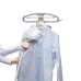  Professional GS45-DJ Dual Bar Garment Steamer with Foot Pedal Controls, Silver