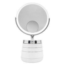Sharper Image SpaStudio Vanity Mirror with 1X/5X Magnification and Magnetic 10X Mini Mirror