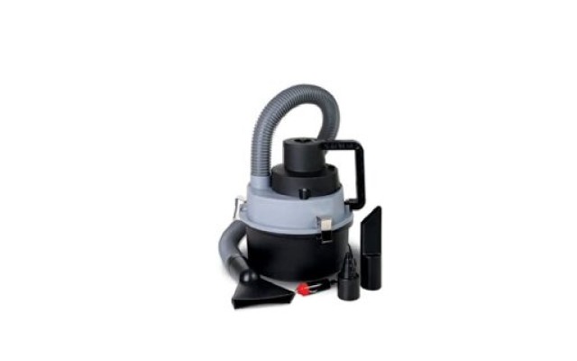 WDAV-6/2116 12V Wet/Dry Auto Vacuum with Attachments/Air Inflator, Black