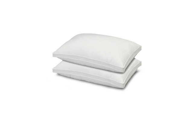 Soft Plush Gusseted Soft Gel Filled Stomach Sleeper Pillow – Set of Two – Standard