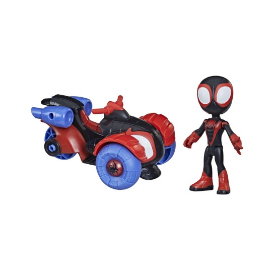  Marvel Miles Morales Action Figure and Techno-Racer Vehicle