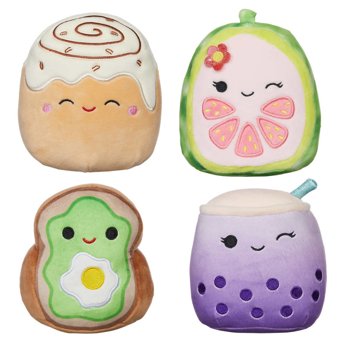 Squishmallows 5″ Mini 8 Pack Assortment Food, Chanel, Maya, Keina ...