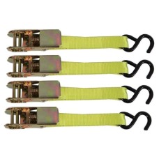 Steelton Tools 4-Pc. Ratchet Tie Down Straps