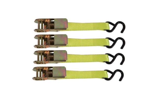  4-Pc. Ratchet Tie Down Straps