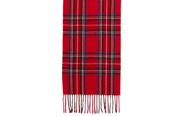  Classic Plaid Muffler Scarf Red
