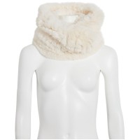 Steve Madden Faux-Fur Infinity Scarf, Silver