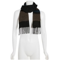 Steve Madden Lurex Striped Muffler Scarf, Navy