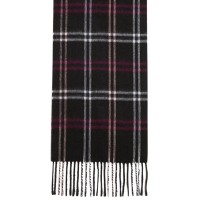 Steve Madden Mid Weight Cozy Plaid Muffler Scarf, Black