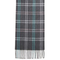 Steve Madden Mid Weight Cozy Plaid Muffler Scarf, Gray