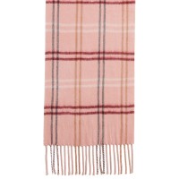 Steve Madden Mid Weight Cozy Plaid Muffler Scarf, Pink
