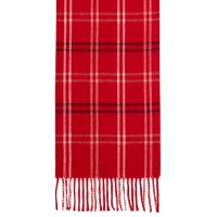 Steve Madden Mid Weight Cozy Plaid Muffler Scarf, Red