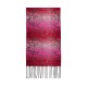  Mid Weight Ombre Paisley Muffler Scarf, Dark Pink