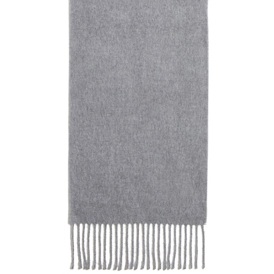 Mid Weight Solid Muffler Scarf, Gray