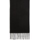  Mid Weight Solid Muffler Scarf, Black