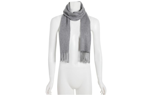  Mid Weight Solid Muffler Scarf, Gray